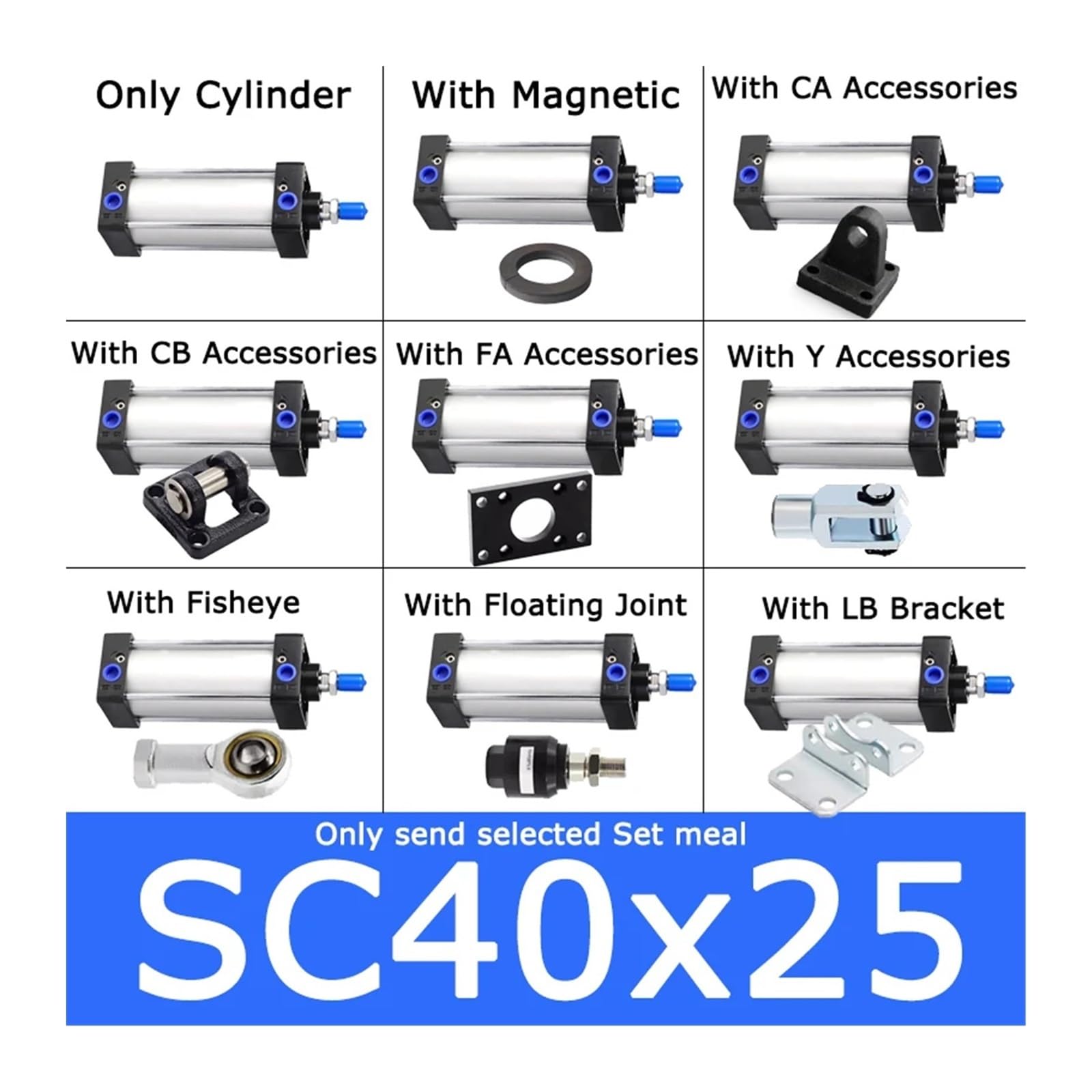 Air Cylinder, 1 1/2 in Bore, 1 in Stroke, Round Body Double Acting, Mfr: 1.50DPSRM01.00-A