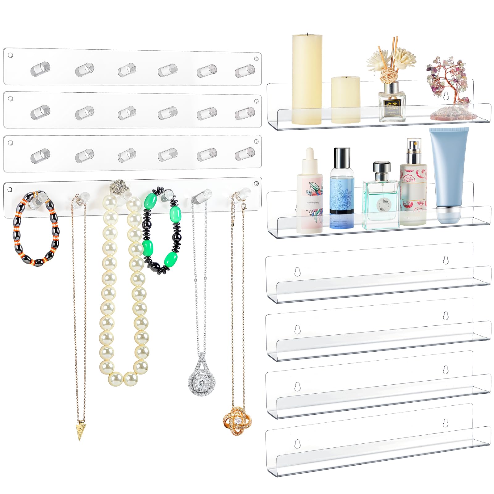 Supports de collier muraux pour organiser une chambre ou un salon