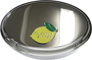 Kiola Designs Slightly Bitter Lemon Oval Trinket Jewelry Box