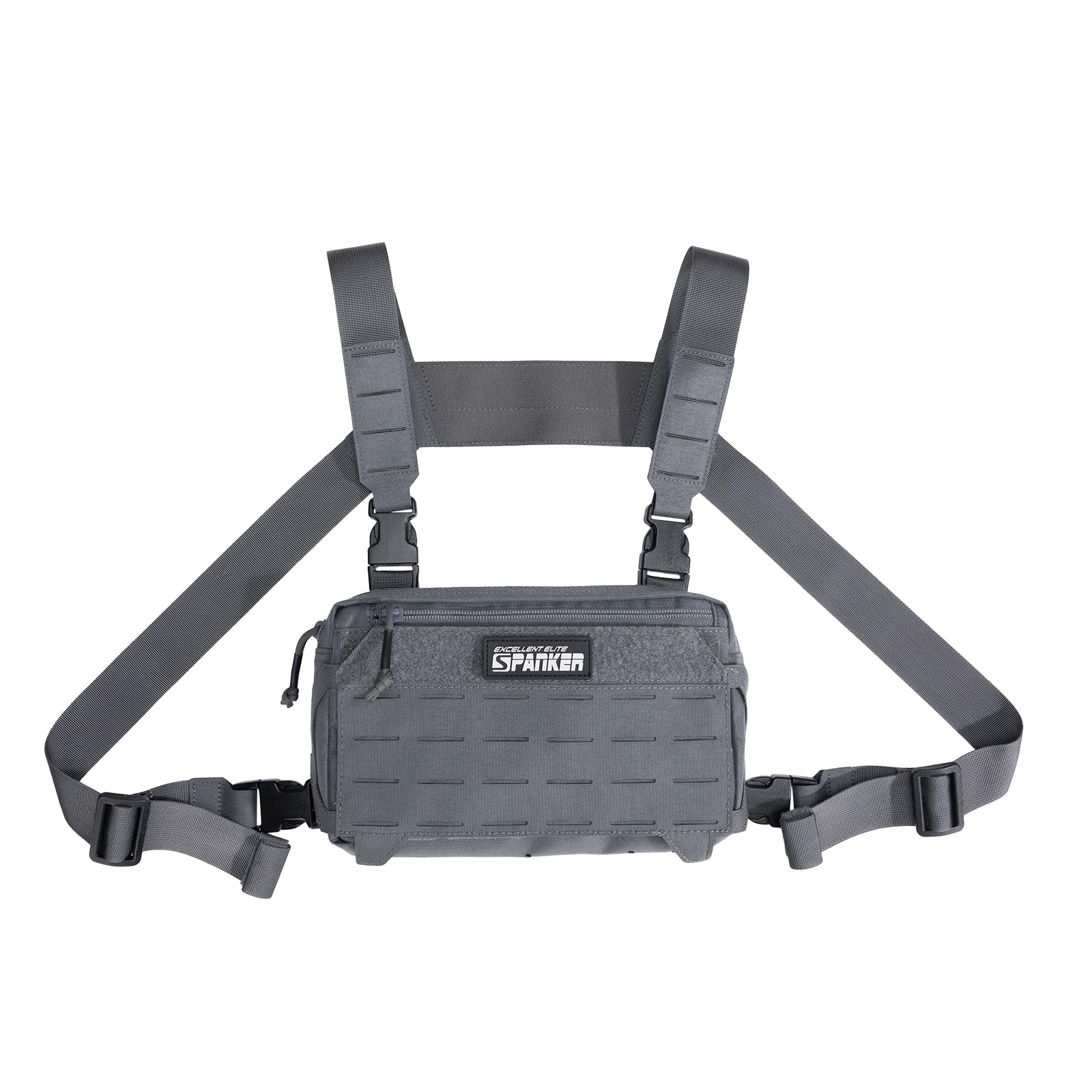 EXCELLENT ELITE SPANKER Tactical Chest Rig Pack EDC Chest Bag Molle Utility Chest Pouch for Outdoor Hunting Workouts Hiking
