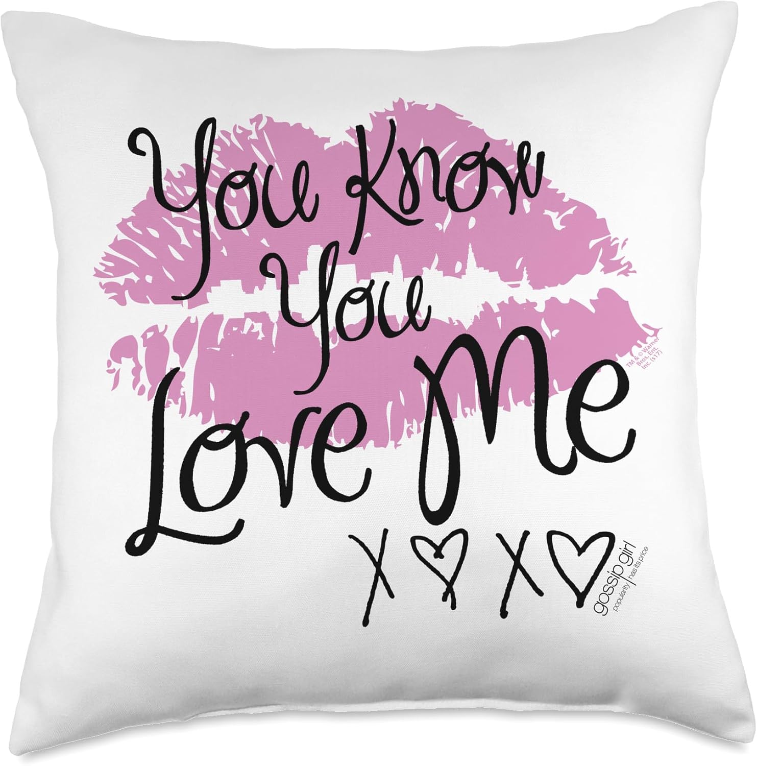 Gossip Girl You Love Me Throw Pillow