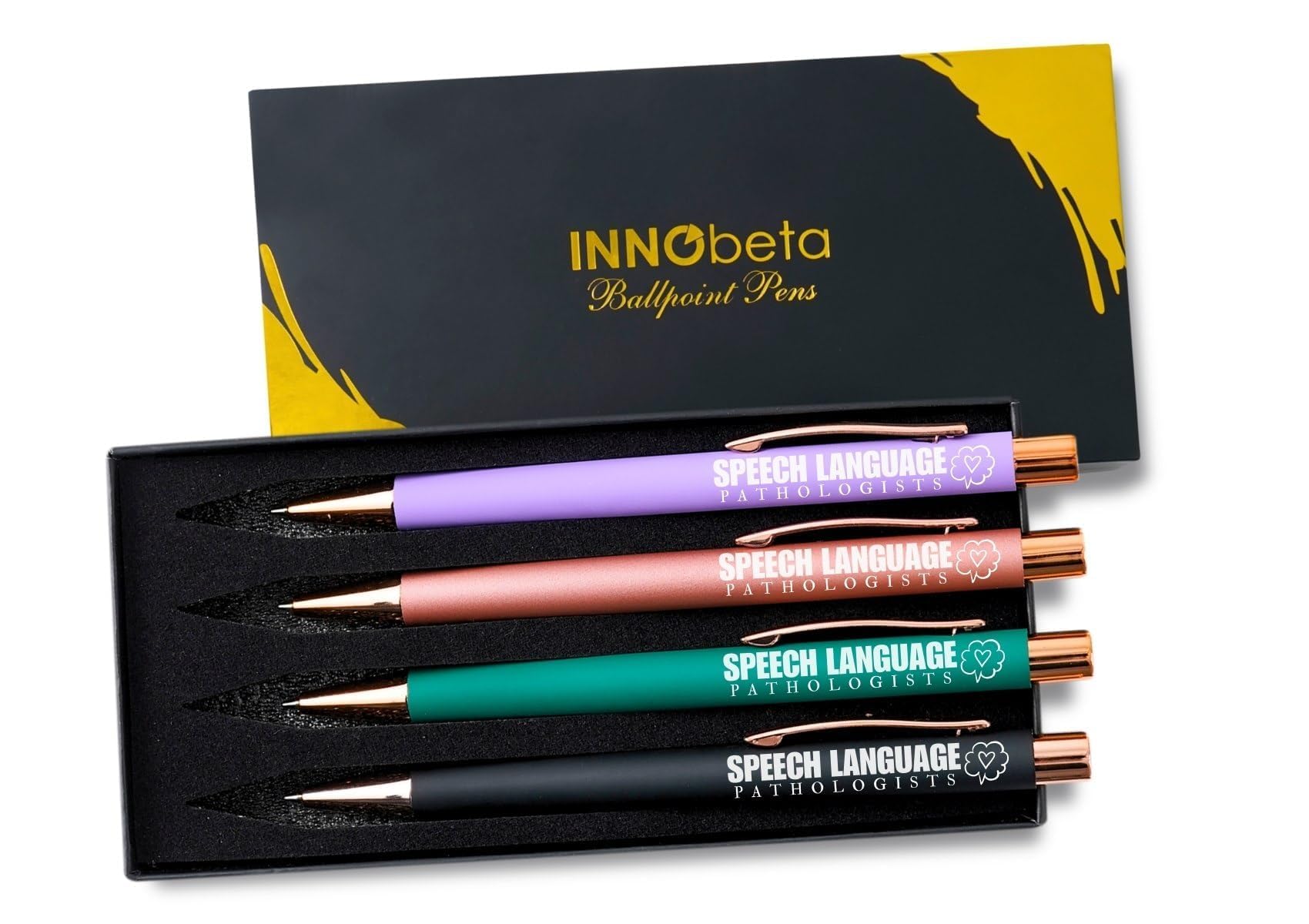 InnoBeta Speech Language Pathology Gifts for Women, Ballpoint Pen Set, Gifts for SLP on National Speech Pathologist Day, Birthday and Chirstmas