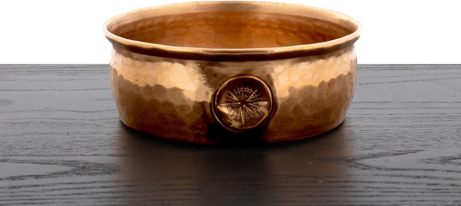 Captain's Choice Polished Copper Handmade Lather Bowl