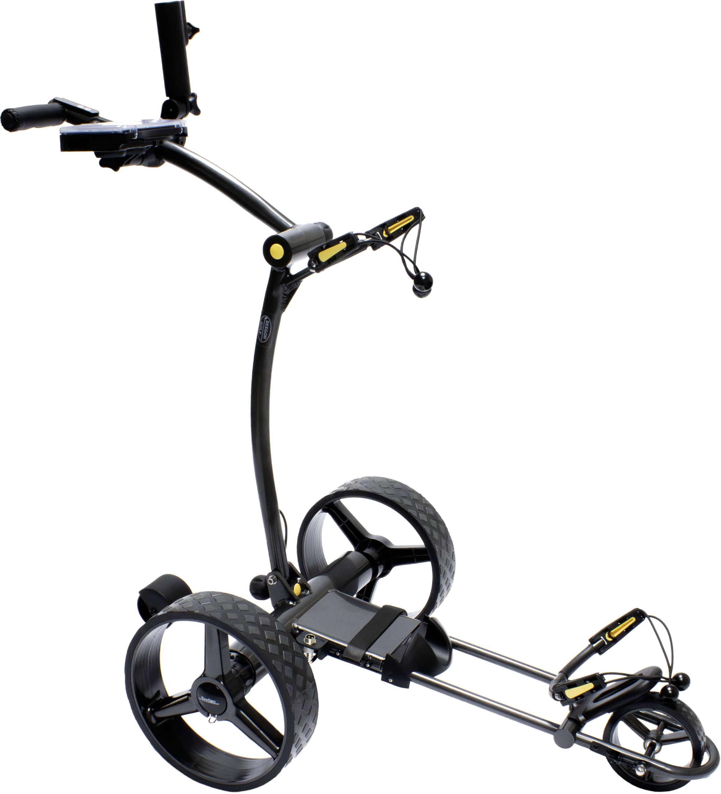 BeeGon Golf Carrello da golf elettrico GT-X300R Pro antracite, telecomando, freno motore, batteria al piombo da 33 Ah, accessori inclusi