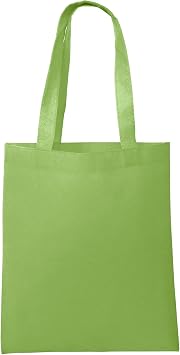 Eco Friendly Reusable Non-Woven Grocery Shopping Bag Ideal Standard Size 3, Lime