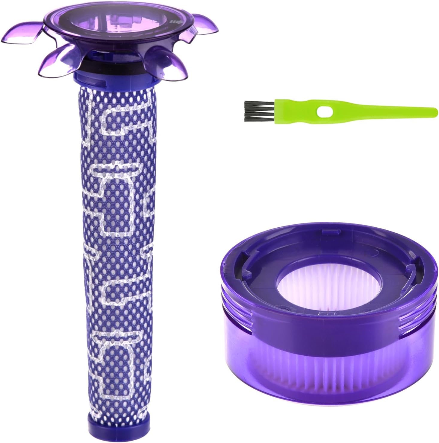 V8 Focus Filter for Dyson Upgraded Filters for Dyson V7 V8 New Version Cordless Vacuum V8 Animal Extra Vacuum SV25 SV37 1 Star Pre-Filters & 1 HEPA Post-Filters Replace to Part # 965661-05 & 967478-05