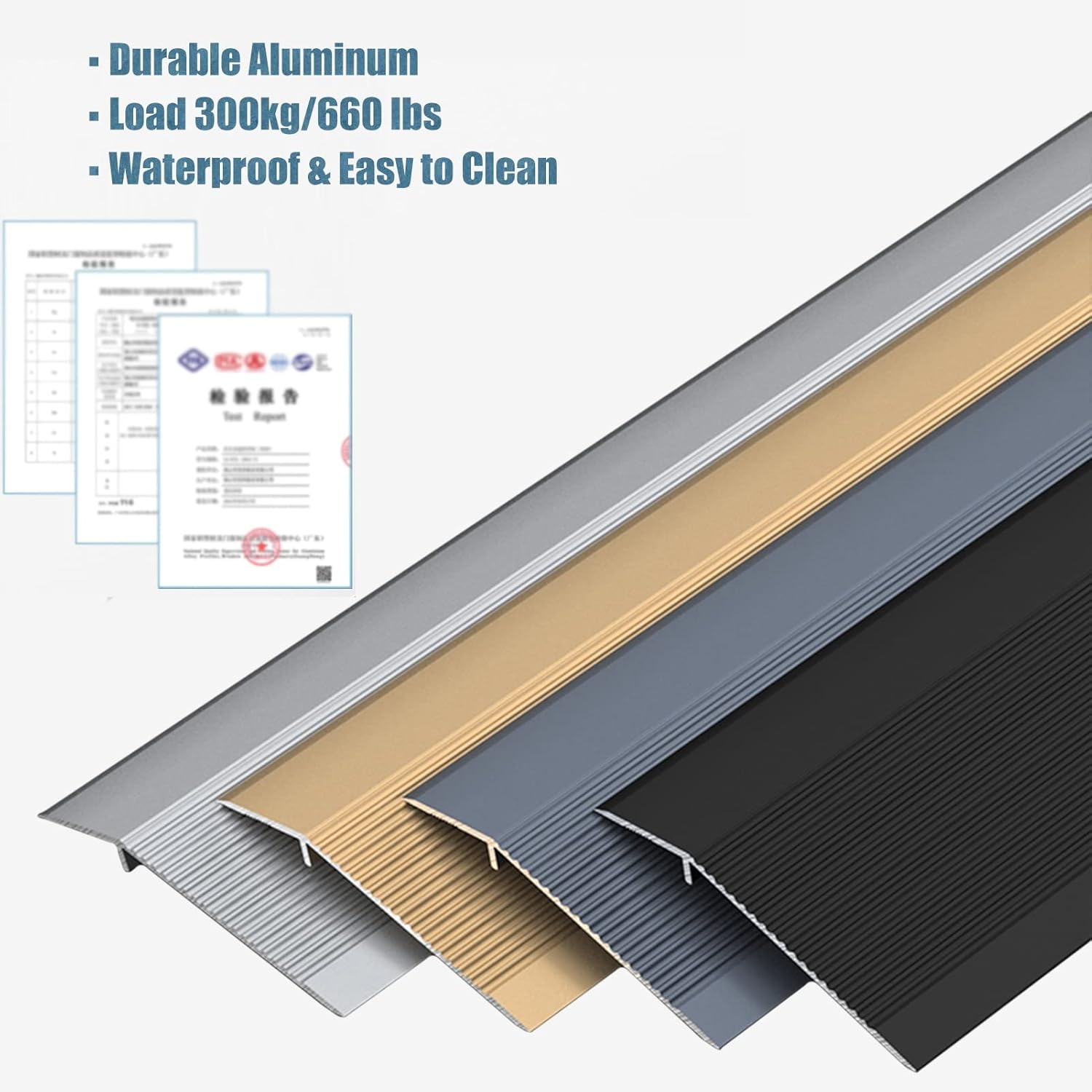 Amazon.co.jp: 見切り材 床 幅3.5cmの溝付き敷居ストリップ3個パック、車椅子用滑り止め床減速スロープ、内外装 階段ステップエッジ  装飾トリム (Color : Black) : ドラッグストア 木材からタイルへの金属床移行ストリップ、床用10cm超幅広ドア敷居スロープ、溝付き滑り  ...