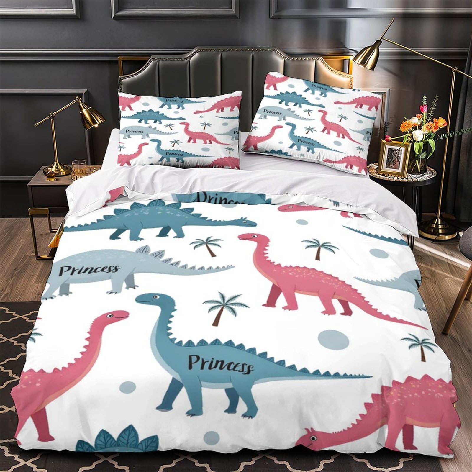 Crâne de Dinosaure Housse de Couette pour Créer une Chambre d'Ado Confortable