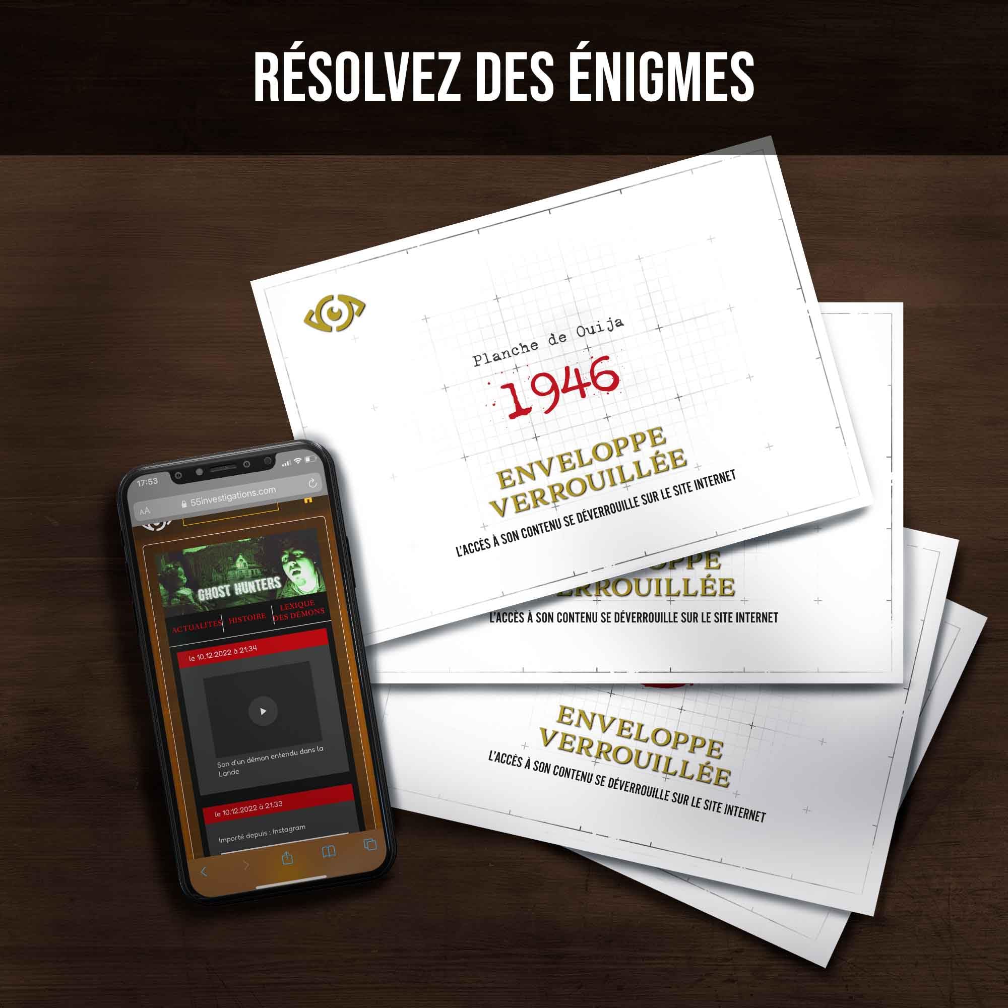 Dossiers Criminels - Les Fantômes de Brandonsbury : Découvrez Les Secrets Obscurs d'un Hôtel Maudit - Jeu de Societe Escape Game - Jeu d’Enquête Immersif et Collaboratif - 1-6 Joueurs