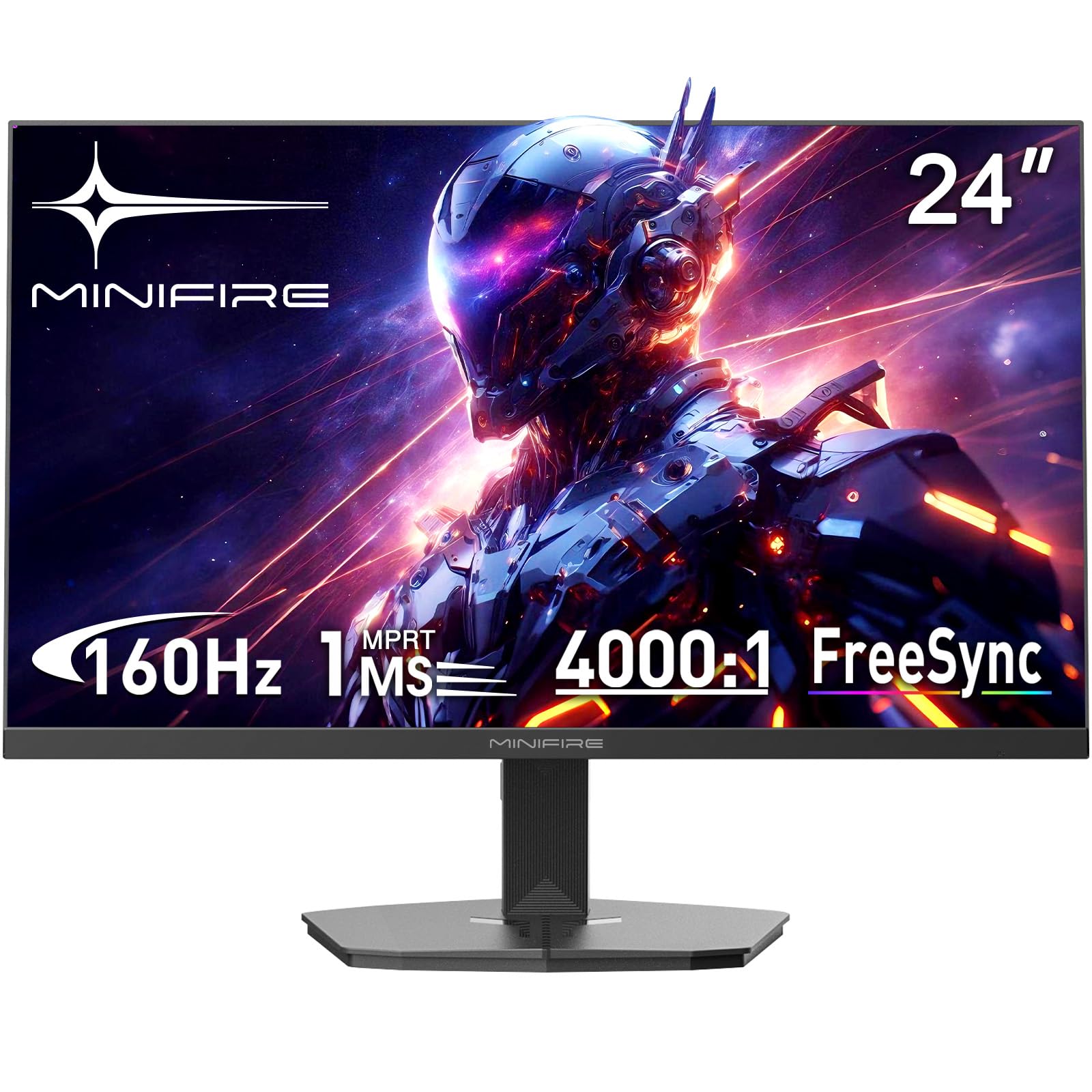 Minifire 27 Inch Gaming Monitor, 200Hz, Full HD 1920x1080 Curved VA Panel, Built in Speaker, Ai Crosshair, 1Ms MPRT, Adaptive Sync, sRGB130%, DCI-P3 95%, VESA 100x100, HDMI1.2＆DP1.4, MFG27C1 — view 10