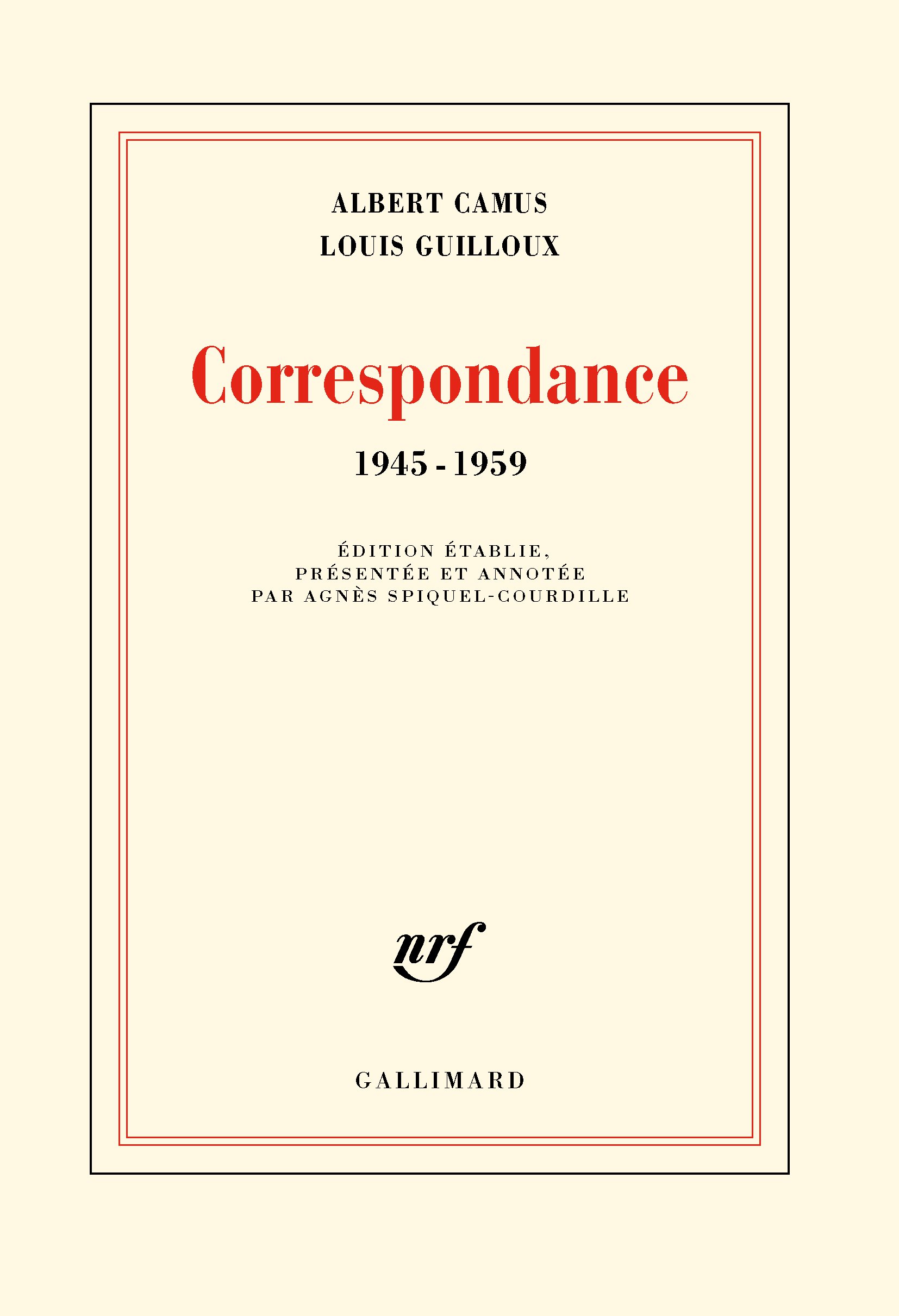 Correspondance: (1945-1959)