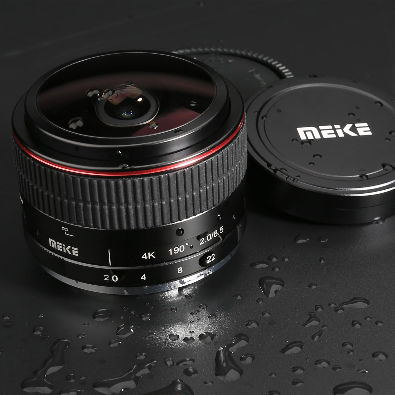 Meike Lente ojo de pez ultra ancha de 6,5 mm f2.0 lentes circulares fijas para cámaras Sony E Mount Mirrorless ZV-E10 ZVE10 II A5000 A5100 A6000 A6100 A6300 A6400 A6500 A6600 A7III A9 NEX 3 3 N