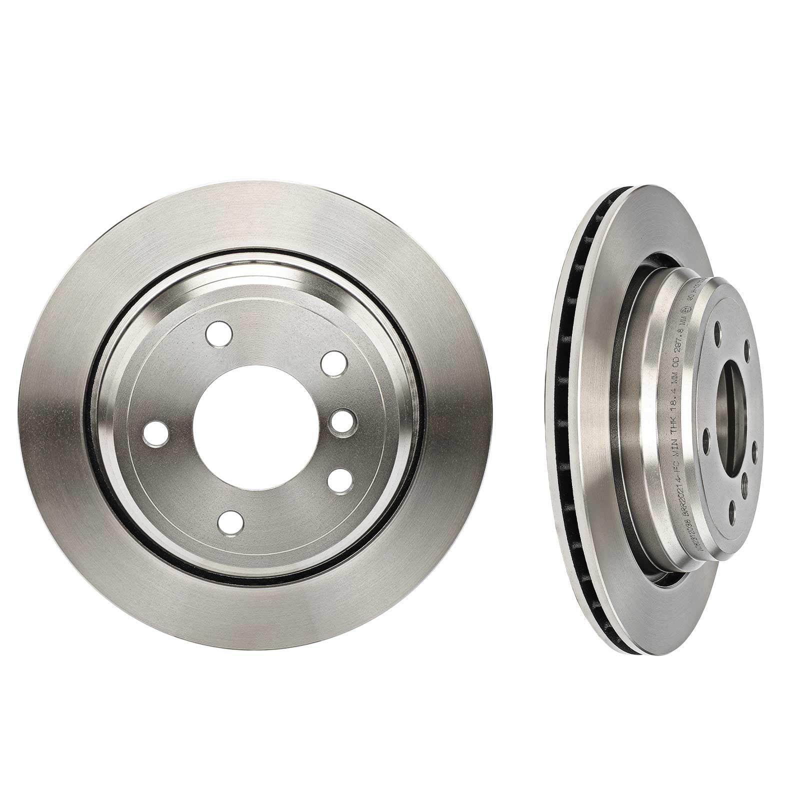 Frankberg 2 discos de freno 4 pastillas de freno | Compatible con: Serie 5 E39, Serie 5 Touring E39