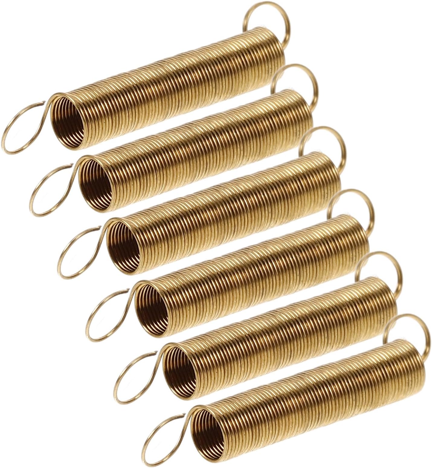 SOLUSTRE 6pcs Clock Accessory Tension Springs Replacement Alarm Fitting Versatile Alloy Stretch Spring with Metal Hook Easy Installation for Clock Repairs at Home