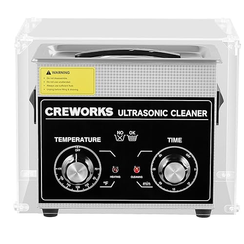 Creworks Cubierta insonorizada para limpiador ultrasónico, escudo acrílico transparente a prueba de sonido para 2L 3L y limpiadores ultrasónicos