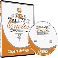 Vista 1 de Wall Art Decal Quotes Clipart-Vinyl Cutter Plotter Images-Vector Clip Art Graphics CD
