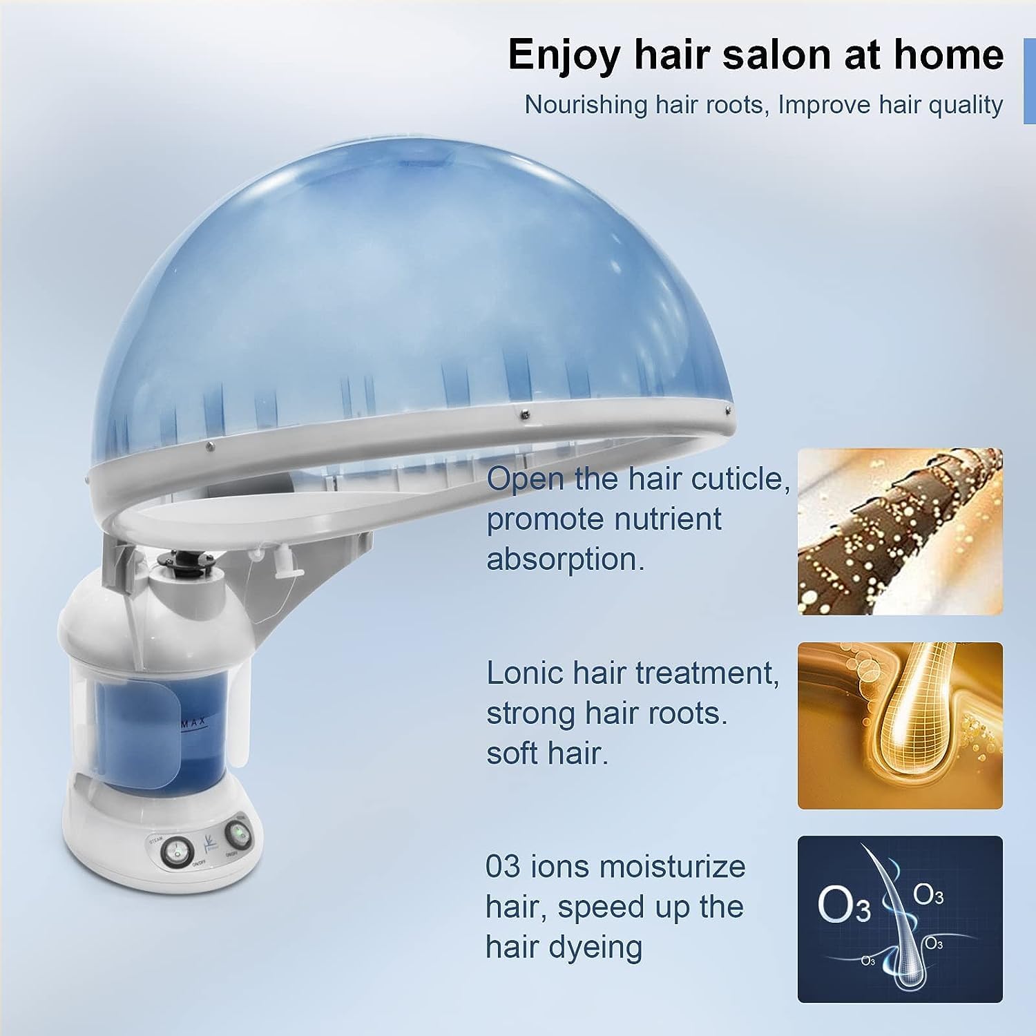 Elitzia ETKD2328a Hair Care 2 in 1 Ionic Ozon Gesichts-und Haar-Dampfer Home Use Beauty Instrument