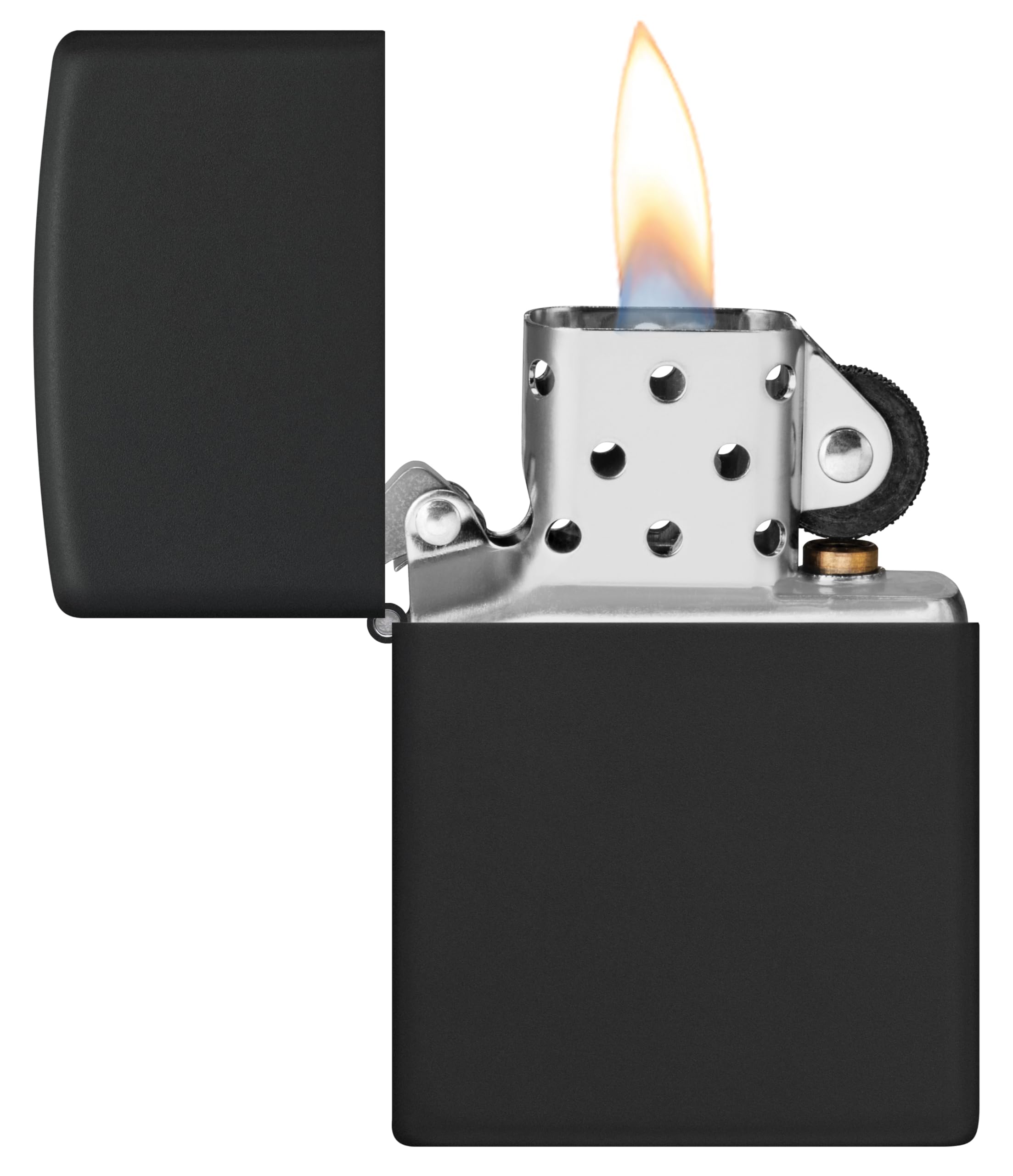 Zippo Encendedor a Prueba de Viento - Diseño de Llama - Negro Mate - Recargable - Reutilizable - Diseño a Prueba de Viento - Caja de Regalo Hecho en EEUU - Exclusivo en Amazon — view 5