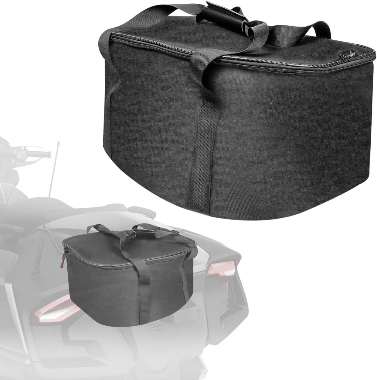 Rear Cargo Bag Trunk Organizer Waterproof Luggage Bag with Insulated Cooler Removable Rear Trunk Fit for Can Am Spyder RT 2020-2025