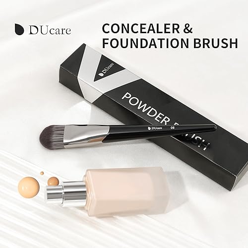 Miniatura 8 de DUcare Brocha de base para maquillaje líquido, corrector de maquillaje, máscara facial, contorno facial para mezclar líquido, crema, máscara facial,