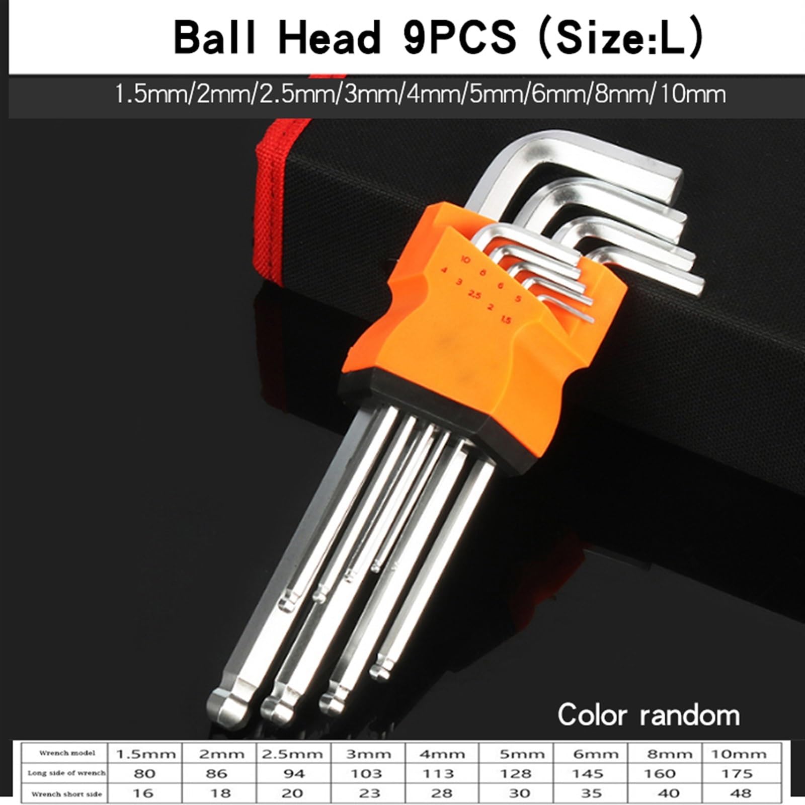 Juego de llaves Allen, llave hexagonal en forma de L con cabezas planas, bolas, Torx y estrella, diseño de doble extremo, acero duradero para varios proyectos y reparaciones