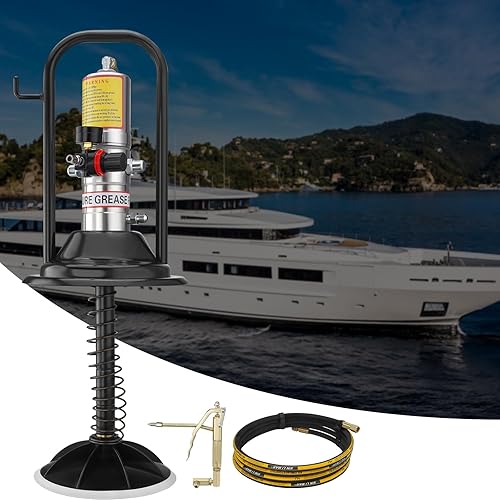 Miniatura 31 de VEVOR Bomba de grasa, bomba de grasa de aire de 3 galones con manguera de alta presión de 13 pies y pistola de engrase, bomba de grasa neumática