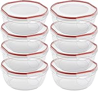 Vista 13 de Sterilite Tazón Ultra-Seal de 2.5 Qt, Recipiente Hermético para Almacenamiento de Alimentos, Plástico, Tapa con Pestillo, Apto para Microondas