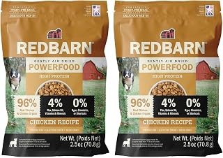 Redbarn Powerfood Air Dried Dog Food High Protein Grain-Free Chicken 2.5 oz (Pack of 2)