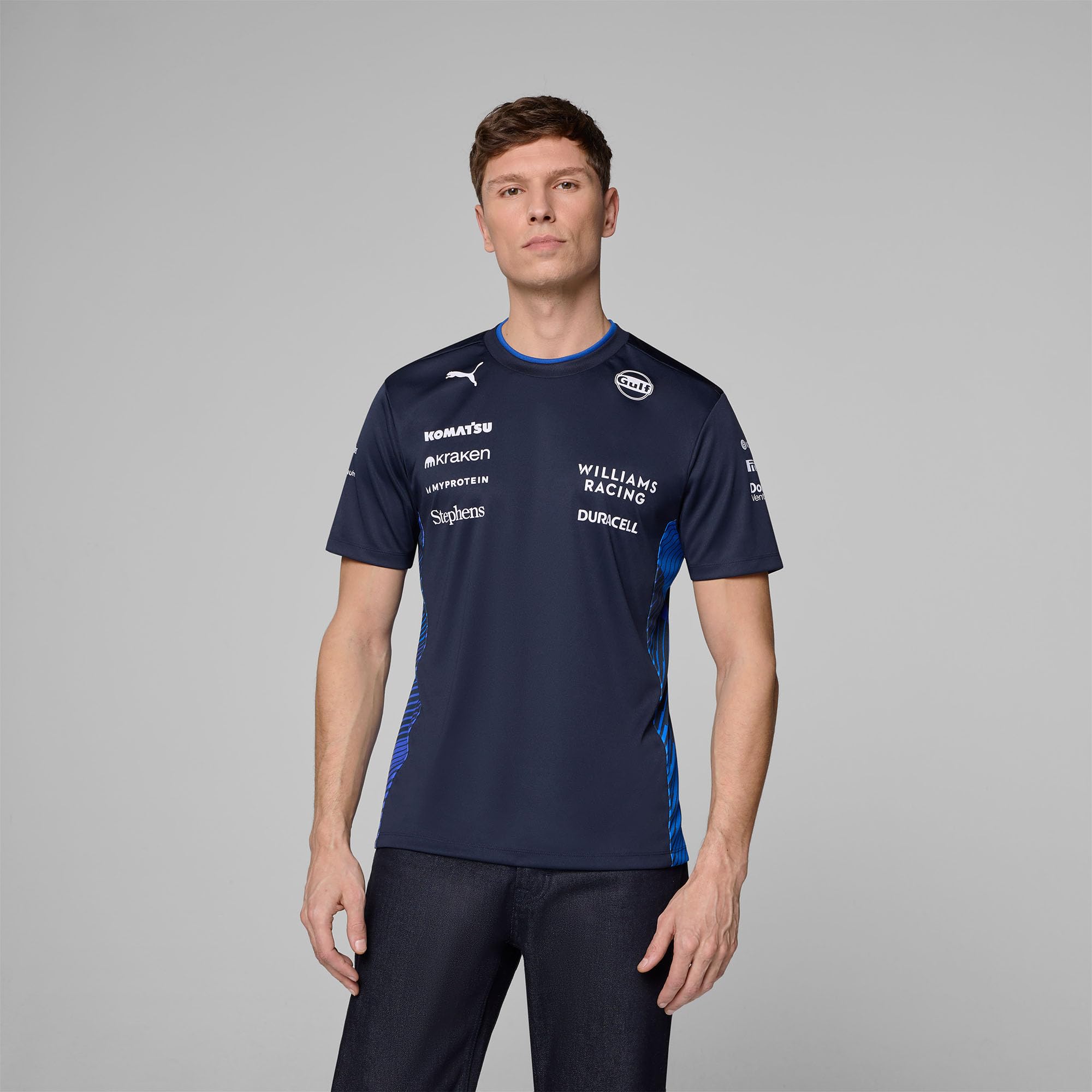 PUMA Williams Racing Formel 1 Herren 2025 Team T-Shirt - Marineblau - Größe: XL
