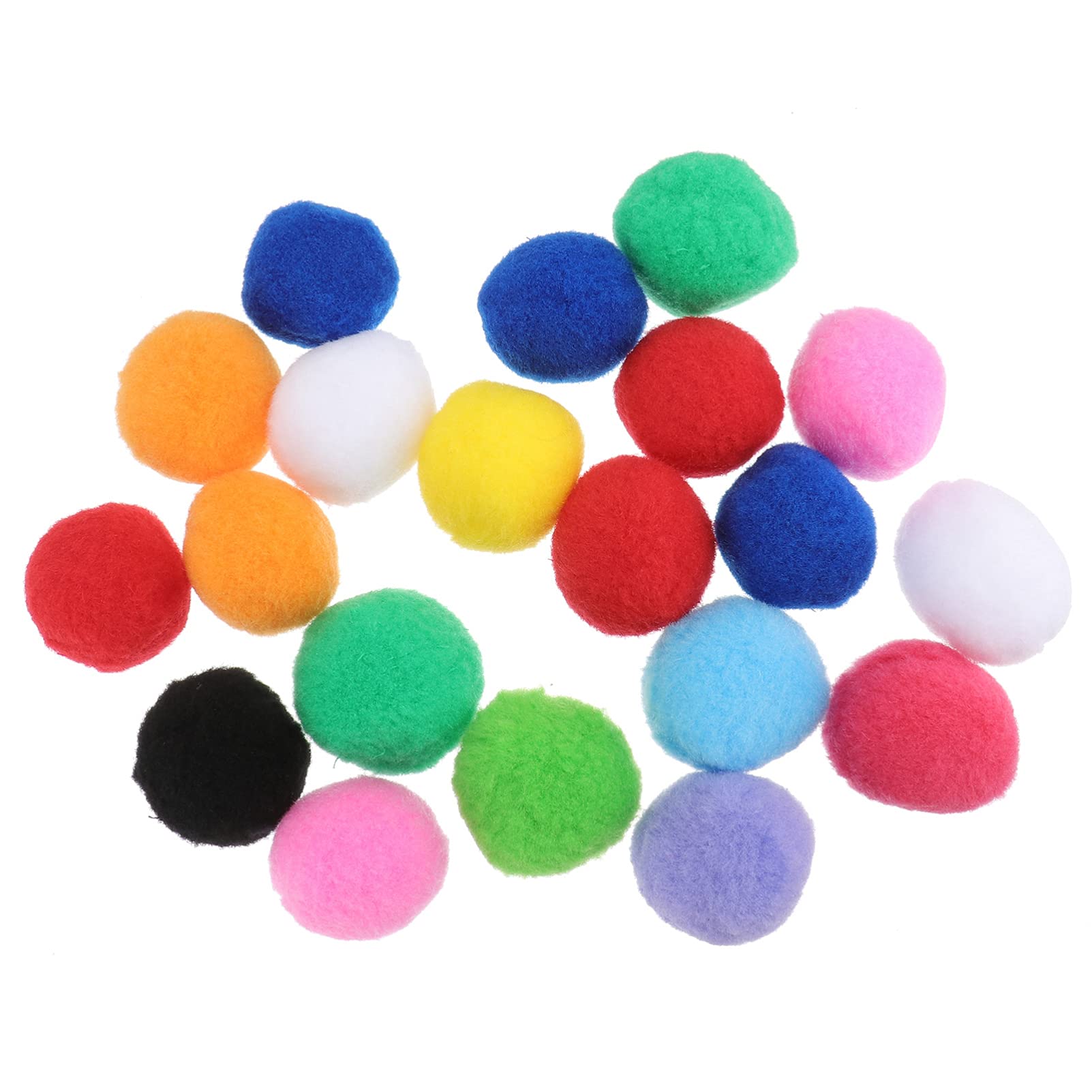 TEHAUX 4cm Plush Balls Toys Interactive Cat Toys Fluffy Balls for for Decorations Parties DIY Crafts