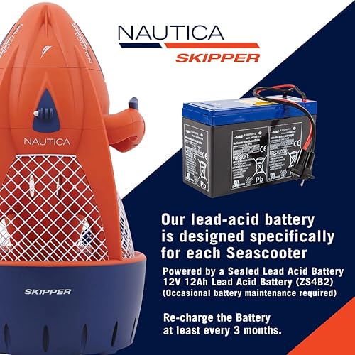 Miniatura 4 de Nautica Skipper Seascooter - Rendimiento confiable para aventuras acuáticas, buceo, esnórquel