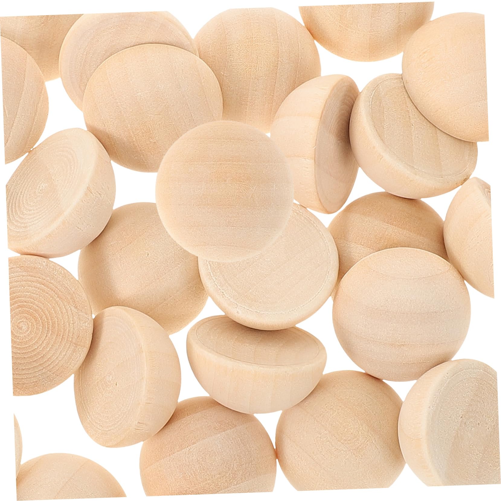 Tofficu 400stücke Holzperlen Unlackierte Bastelperlen Naturholz Für Kreative Handwerksprojekte Unbohrbare Halbperlen Für Und Schmuckgestaltung