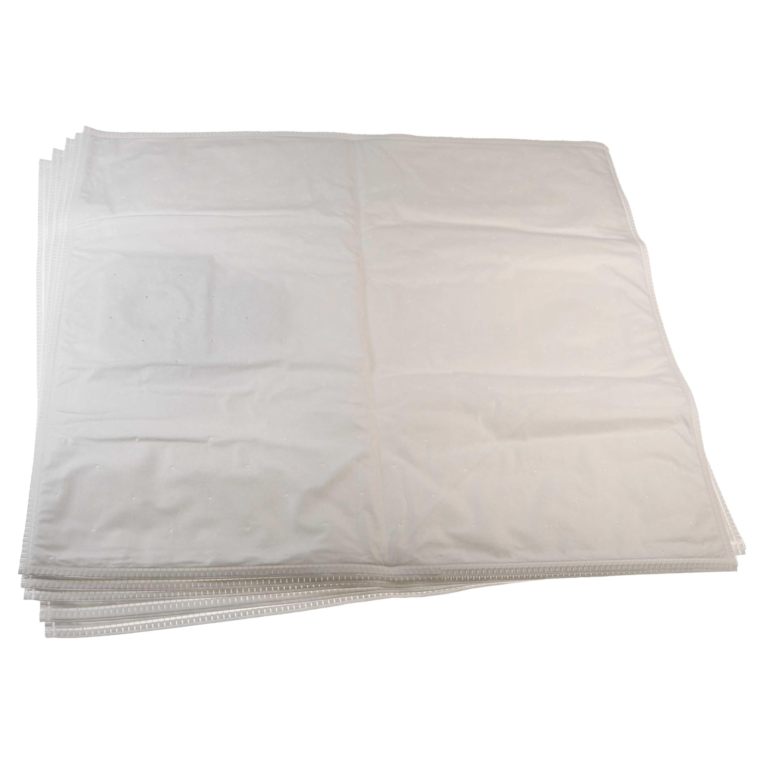 vhbw 50 worków do odkurzacza kompatybilnych z odkurzaczem Nilfisk Attix Gallon, 50-xx, 50-2H PC, 590, 50-2M PC, 560, 550 - 64 cm x 58 cm, biały