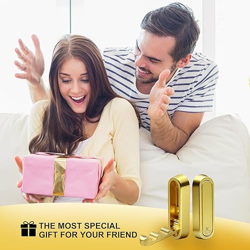 Miniatura 7 de 4 ganchos de pared plegables dorados, ganchos plegables para colgar en la pared, bolsasmochilaropa, gancho montado para baño, dormitorio, cocina