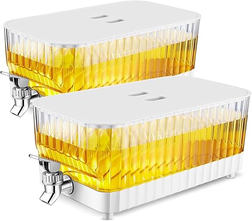 Dispensador de bebidas para refrigerador con espita de 1.4 galones, dispensador de bebidas de plástico transparente de gran capacidad, dispensadores disponible en Yaxa Peru