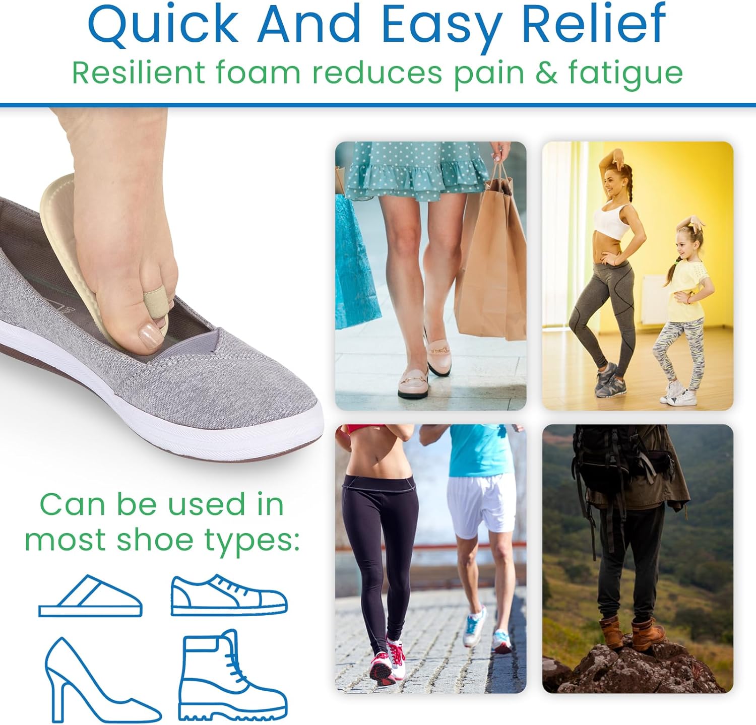 ViveSole Budin Splint Toe Straightener (Pair) - Hammer Toe Corrector for Women, Men - Crooked Toe, Joint Realign Cushion Brace for Claw, Curled - Metatarsal Support Loop Guard Alignment Corrector Wrap - Image 6