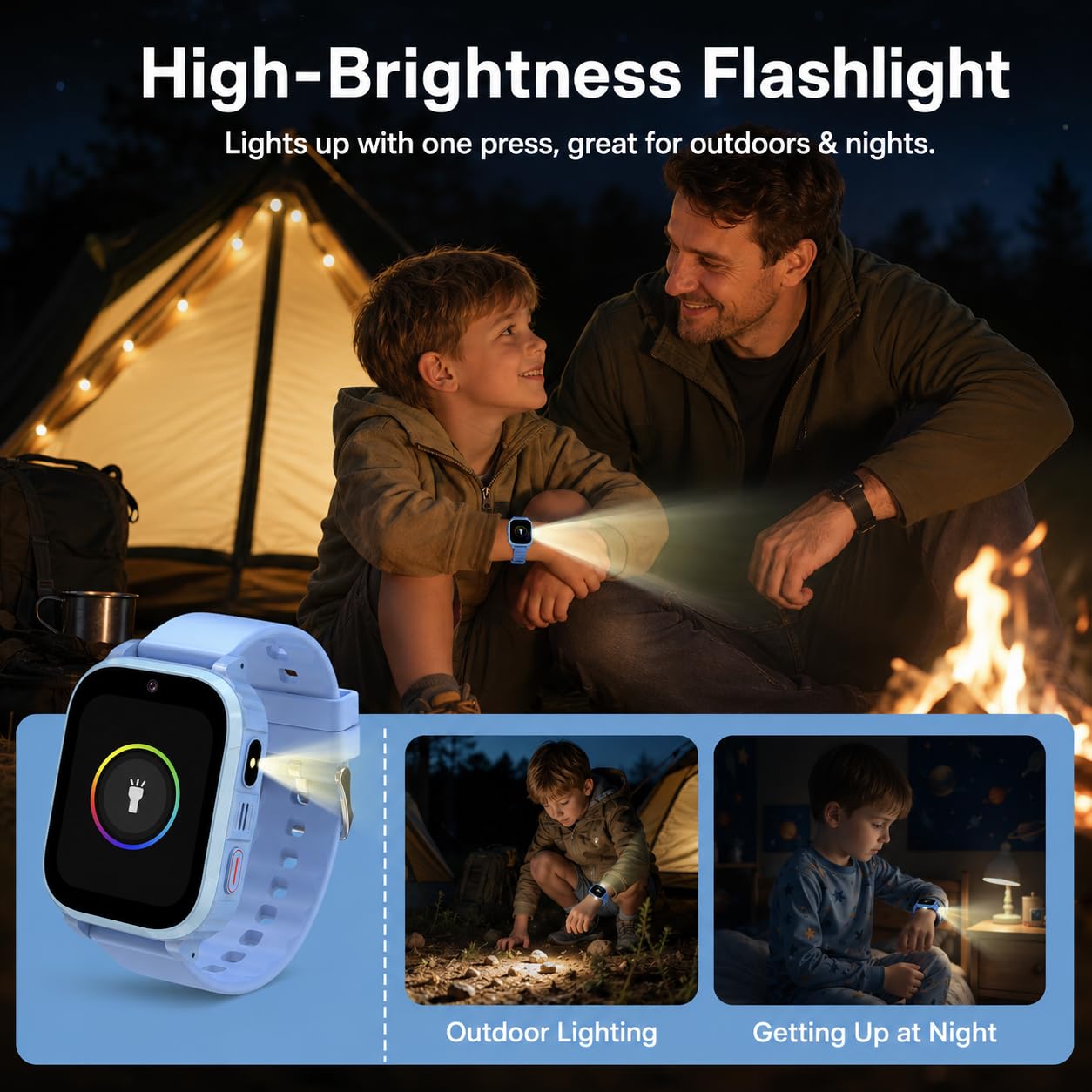 4G Smartwatch per Bambini, Smartwatch con GPS e SOS, Chiamate, Videochiamate, Chat e SMS, Fotocamera, IP68, Modalità Scuola, Sveglia, Torcia, Orologio Telefono Bambini Regalo per Ragazzi e Ragazze