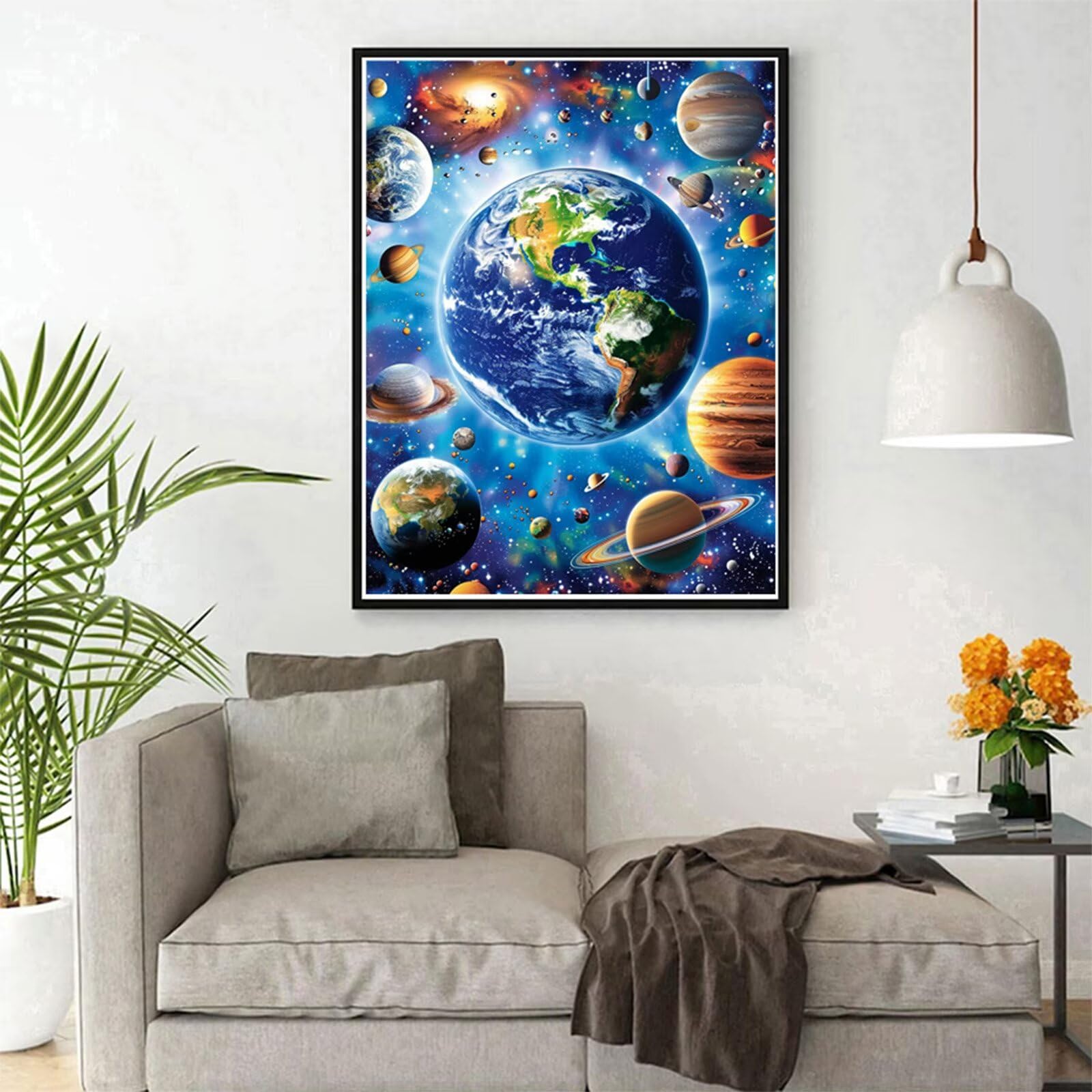 Diamentowe malowanie dla dorosłych 60 x 90 cm, 5D diamentowe malowanie gwiaździste niebo haft diamentowy kompletny zestaw, kreatywne hobby dziecko, zrób to sam haft krzyżykowy kryształowe obrazy