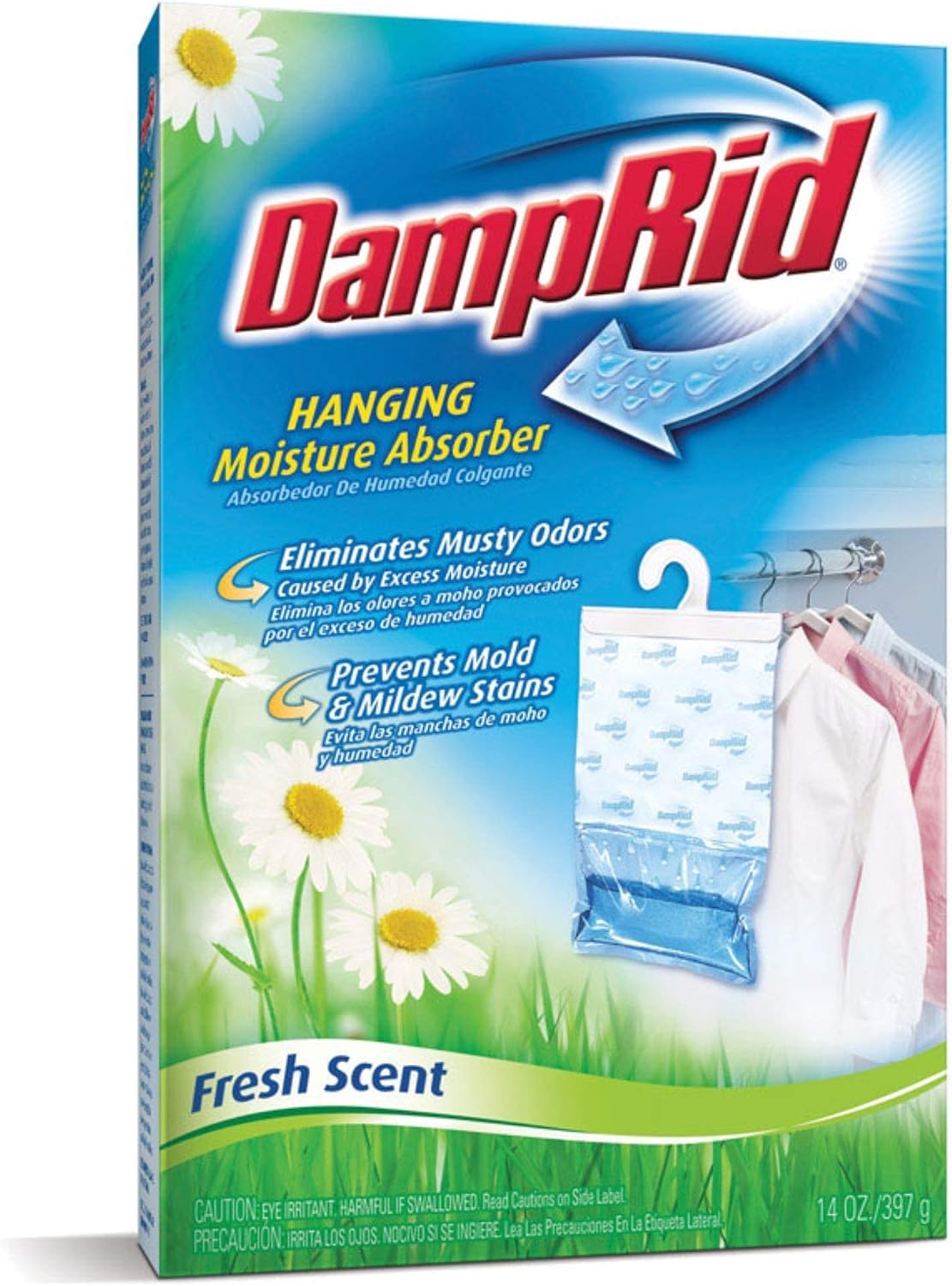 Damprid Hanging Moisture Absorbe, Fresh Scent, 14 oz