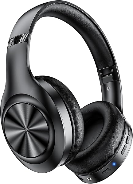 【雑音を軽減・音楽に集中】ヘッドホン ヘッドホンbluetooth Bluetooth5.4 ワイヤレスヘッドホン ANCノイズキャンセリング ANC+ENC対応 マイク付き 最大48時間連続再生 有線・無線両用 EDR HIFI音質 遅延なし 多機種対応 ハンズフリー通話 密閉型 音漏れ防止 軽量 折り畳み可能 通勤/通学/音楽/映画/ゲーム/日本語取扱説明書付属 ブラック - 1