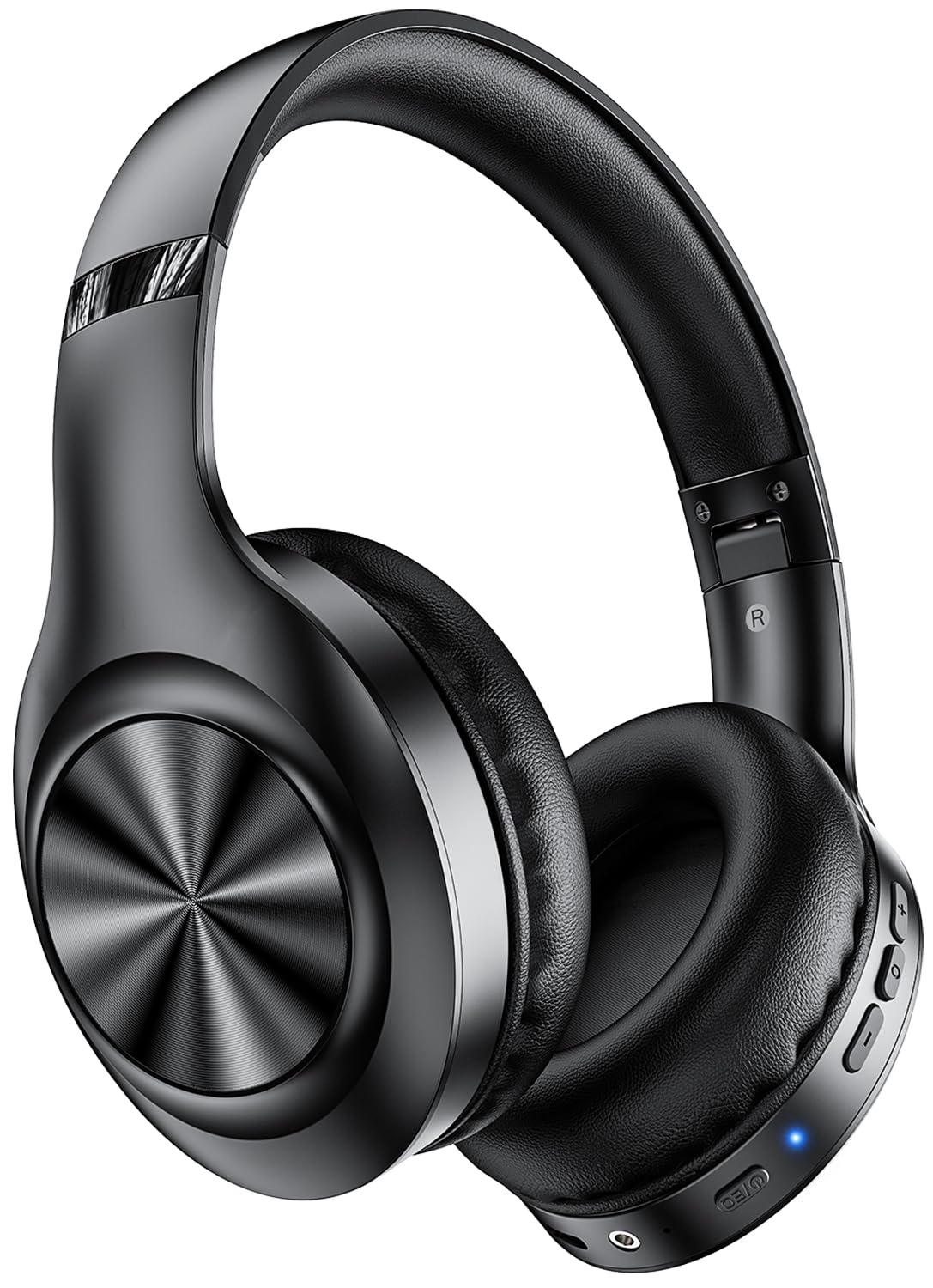 (Noise Reduction, Focus on Music) Headphones, Bluetooth 5.4, Wireless Headphones, ANC Noise Cancelling, ANC + ENC Compatible, Microphone Included, Up to 48 Hours Continuous Playback, Both Wired and Wireless, EDR HIFI Sound Quality, No Delay, Compatible with Multiple Models, Hands-free Calling, Sealed Type, Sound Leak-Proof, Lightweight, Foldable, For Commuting to Work or School, Music, Movies, Games, Japanese Instruction Manual Included, Black