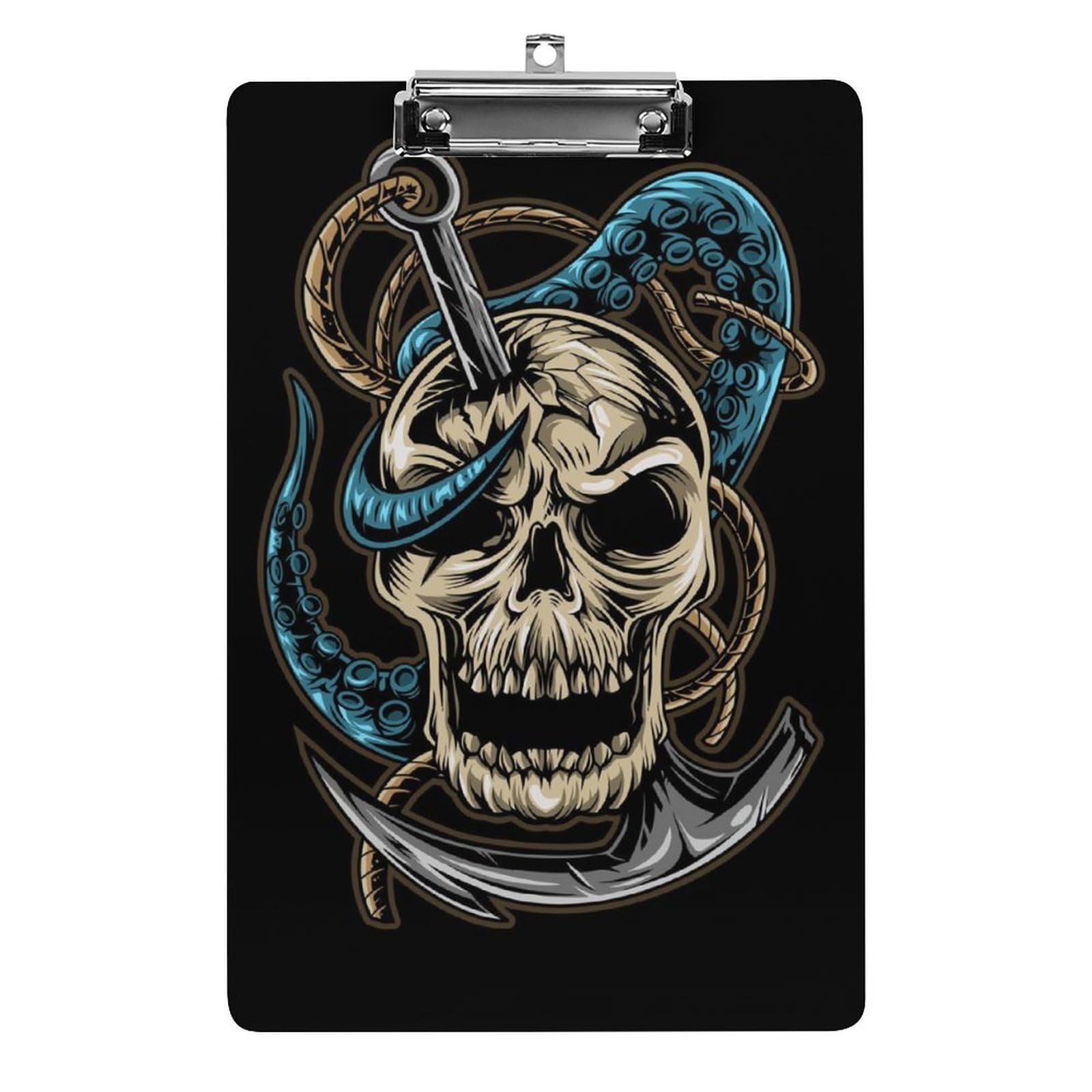 Planchette crâne de pieuvre A4 pour écrire debout sans table - 8