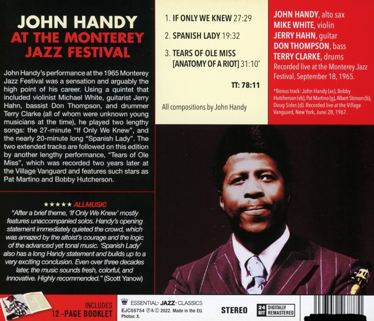 Recorded Live At The Monterey Jazz Festival