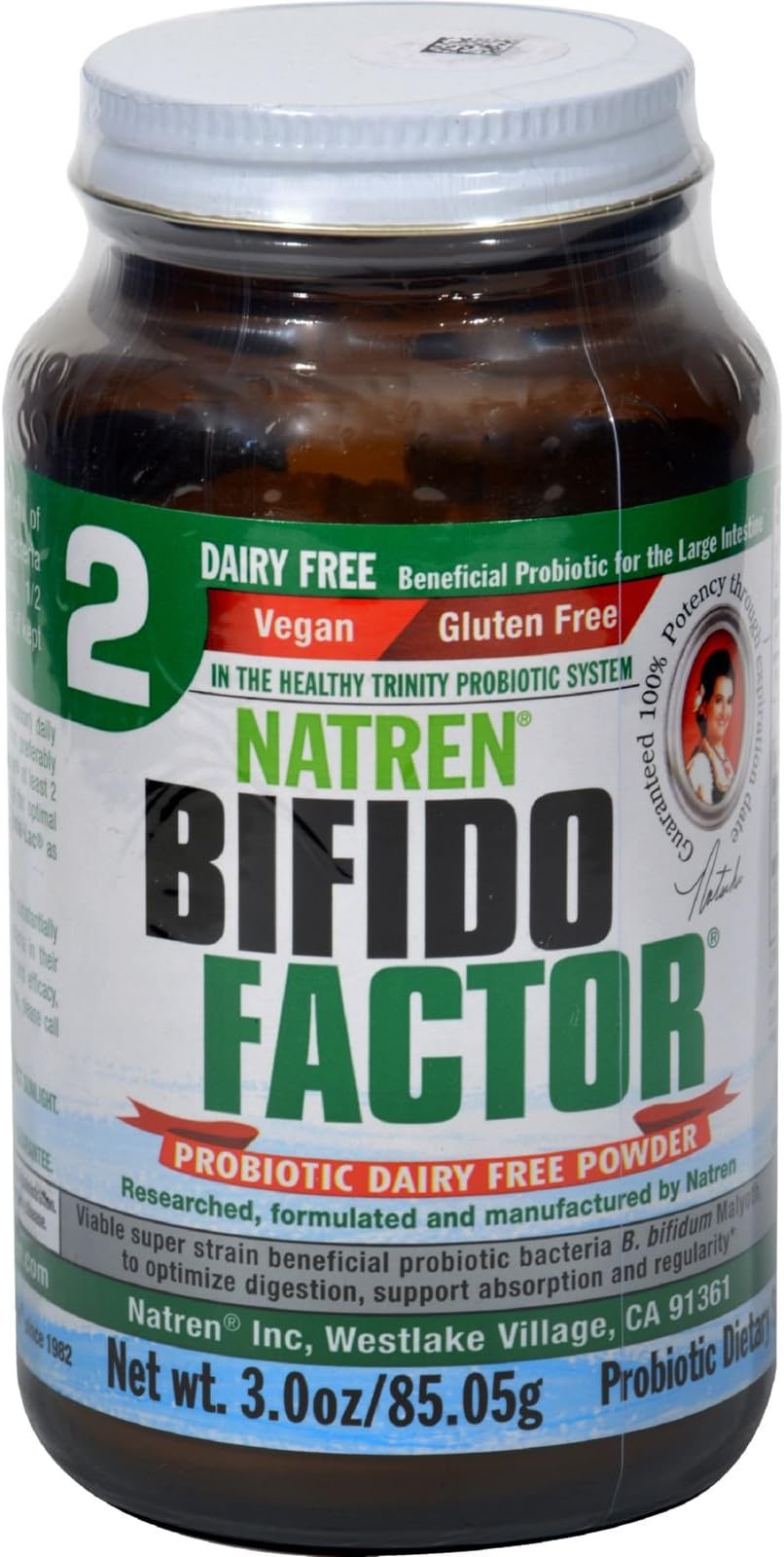 Natren, Bifido Factor Dairy Free, 3 Ounce