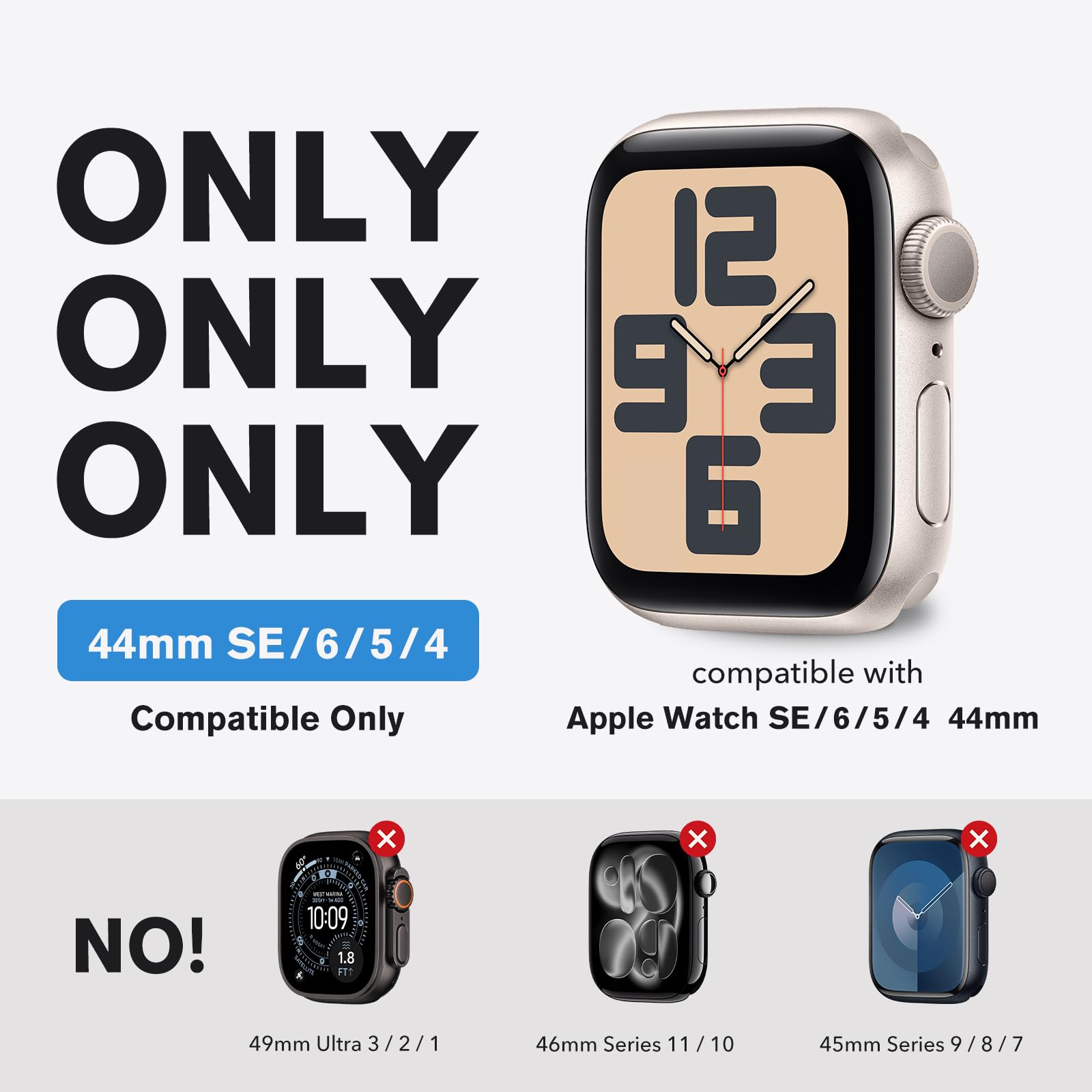 amBand Apple Watch バンド ステンレス 44mm Amazon.com: amBand Bands Case Compatible with Apple Watch SE 3/SE