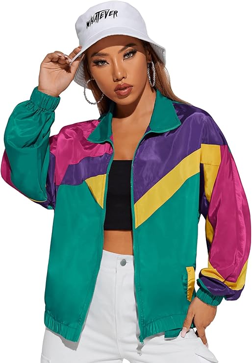 ジャケット・アウター Color Blocking Sporty Coat Color Blocking Sporty Coat