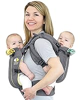 Vista 12 de TwinGo Transportador - Modelo Air - Neutral - Excelente para todas las estaciones - Malla transpirable - Tándem totalmente ajustable o 2 portabebés