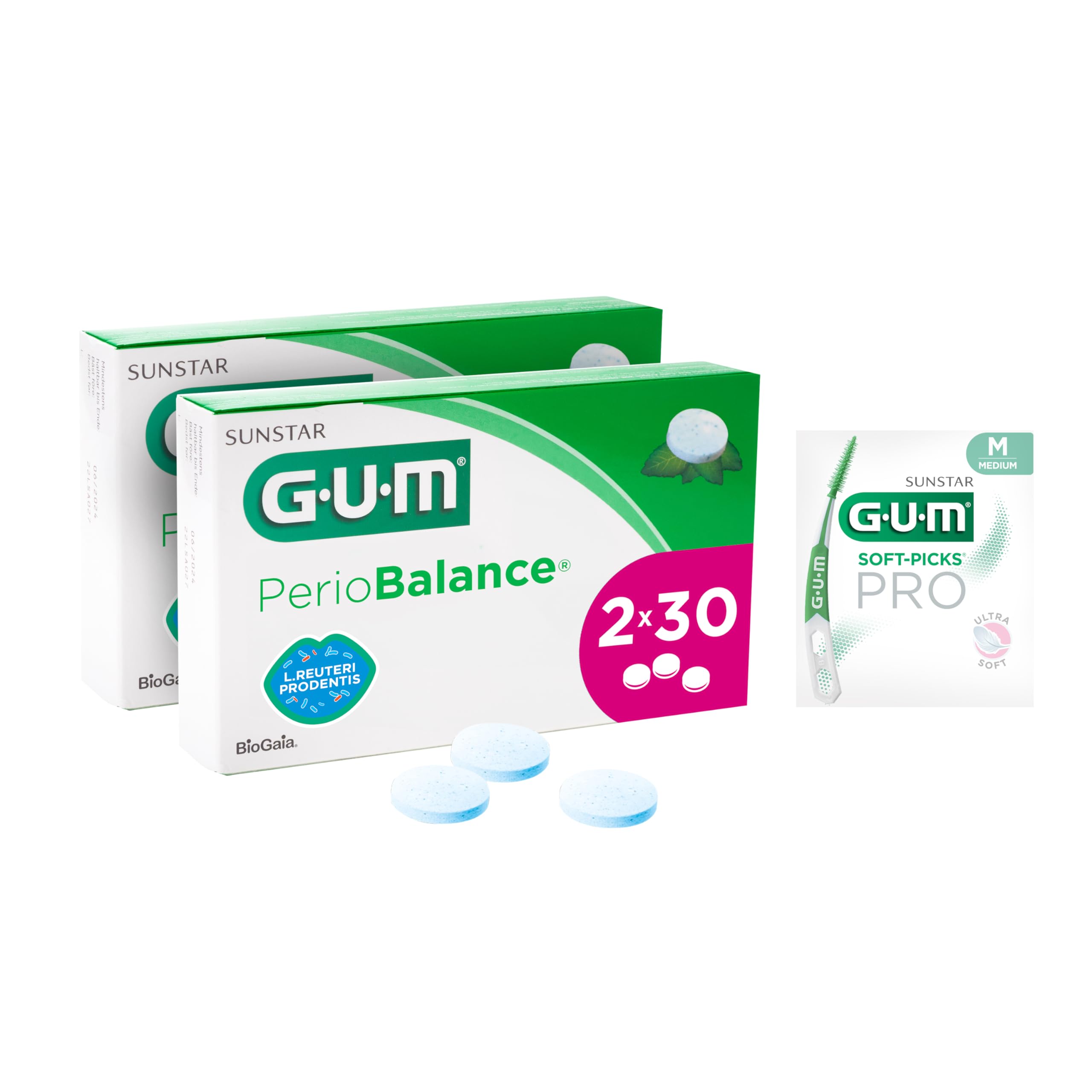 GUM PerioBalance Lutschtabletten/Nahrungsergänzungsmittel für das ...