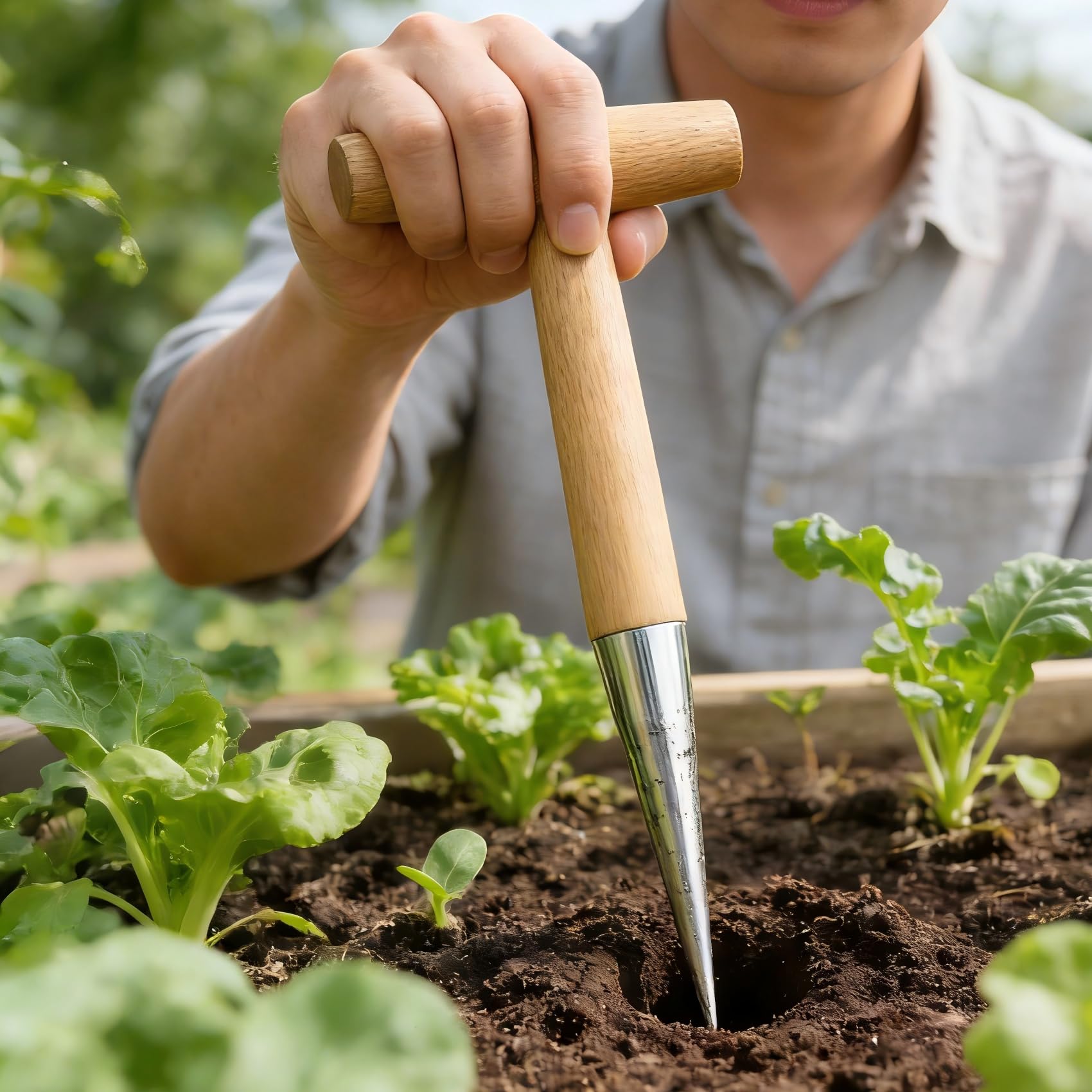 Garden Seed Dibber - Plant Bulbs Easily -7 Garden Seed Dibber - Plant Bulbs Easily -7