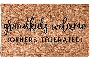 Trendy Grandkids Welcome Mat